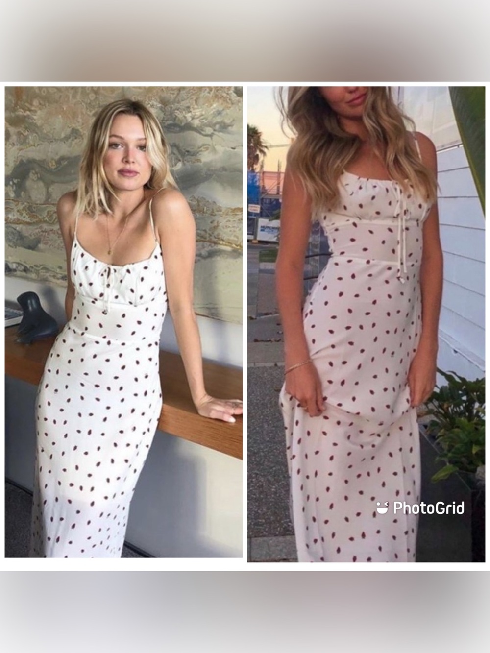 Realisation Par The Alba Dress in White Strawberry